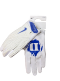 White Duk3 Football Gloves