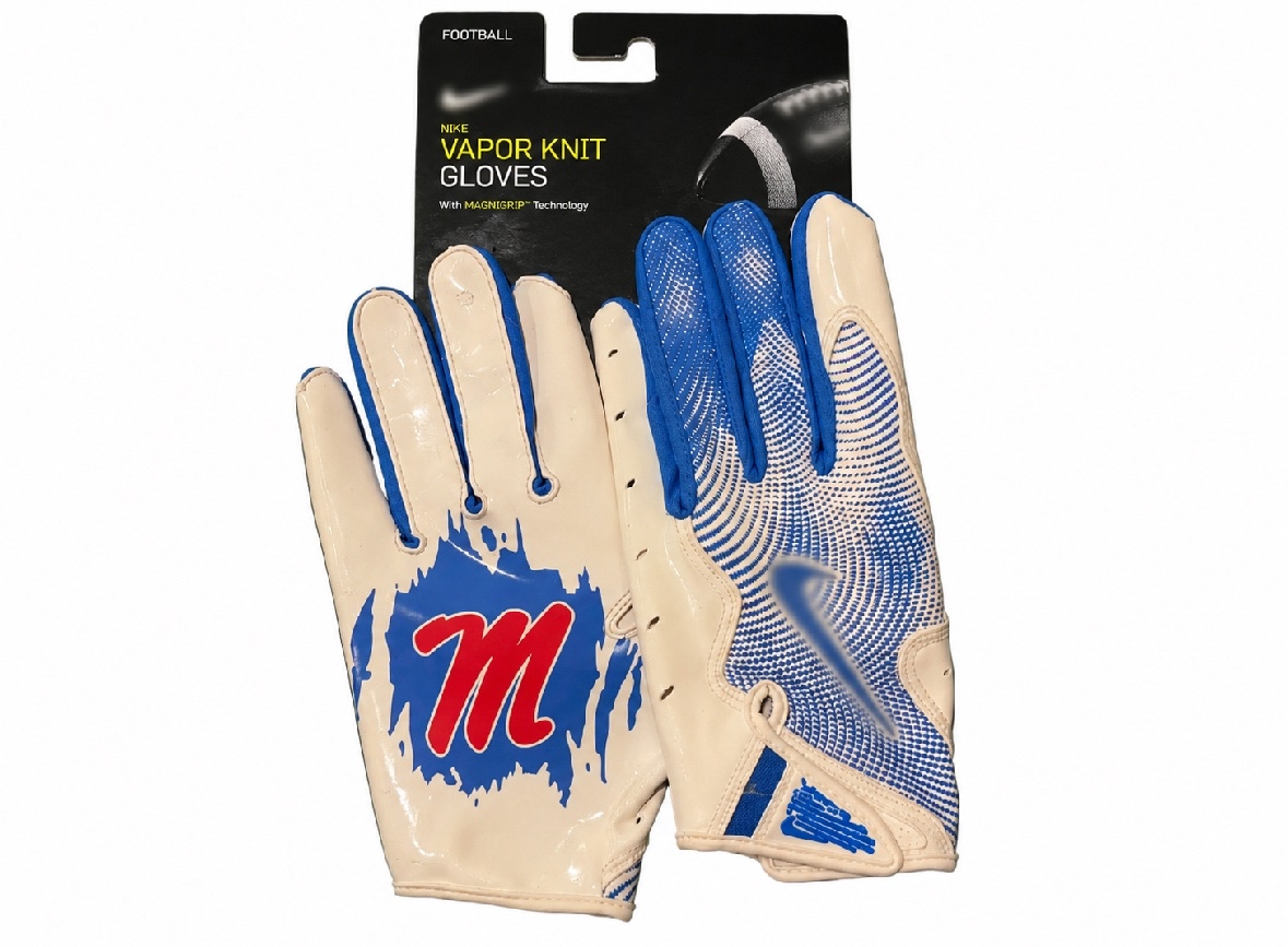 O1e Miss Football Gloves